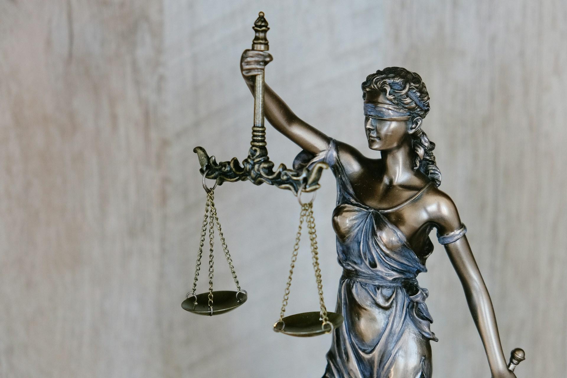Classical courthouse columns representing legal authority